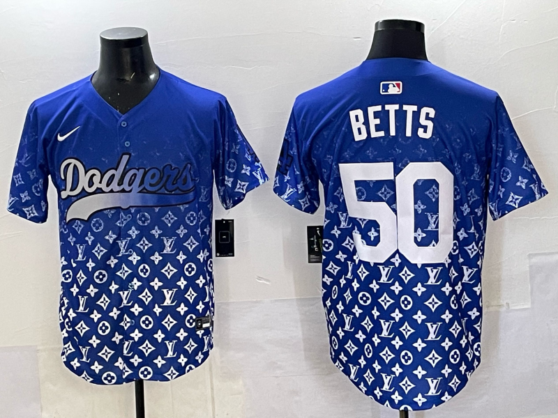 Men's Los Angeles Dodgers Mookie Betts Royal Alternate Player Jersey