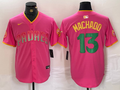 Men's San Diego Padres Manny Machado Pink Replica Player Jersey