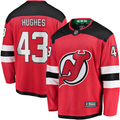 Men's New Jersey Devils Jack Hughes Red Player Game Jersey