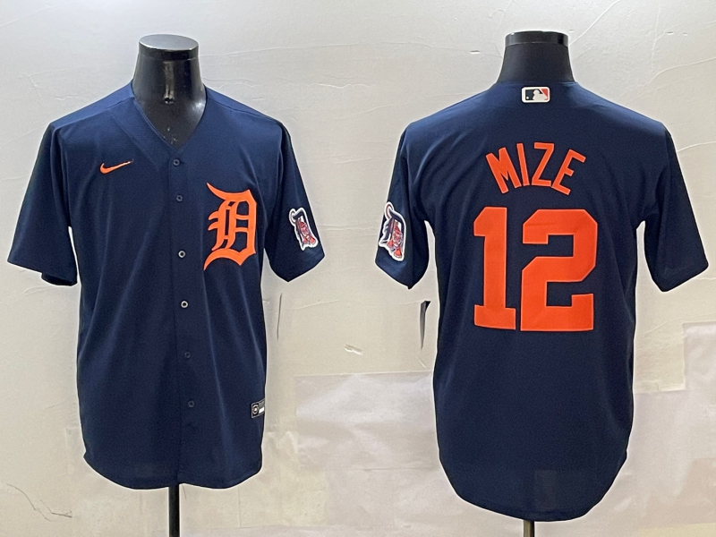Men's Detroit Tigers Casey Mize Navy Limited Player Jersey