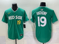 Men's Boston Red Sox Roman Anthony Green 2025 City Connect Replica Player Jersey