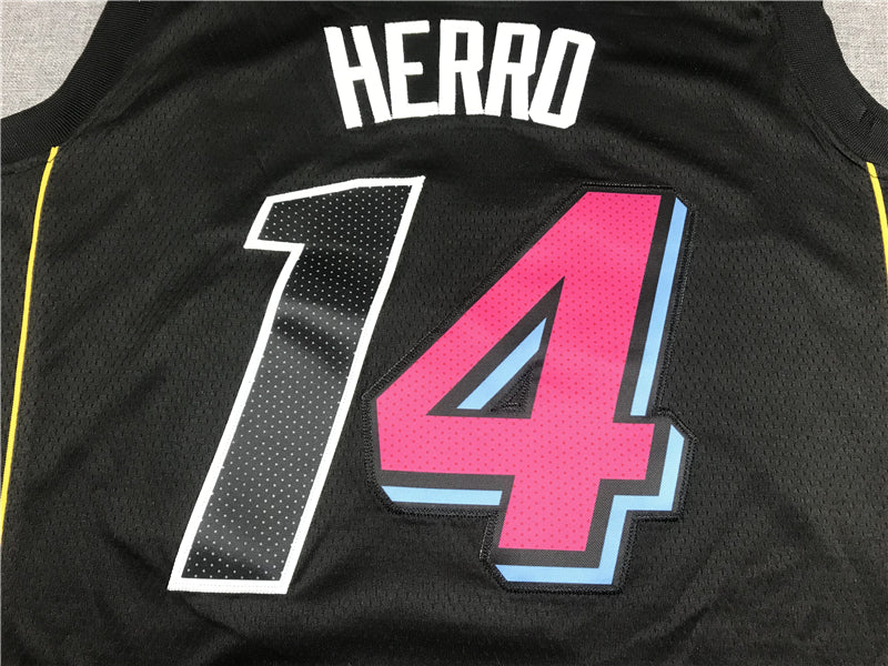 Men's Miami Heat Tyler Herro Black Swingman Player Jersey - City Edition