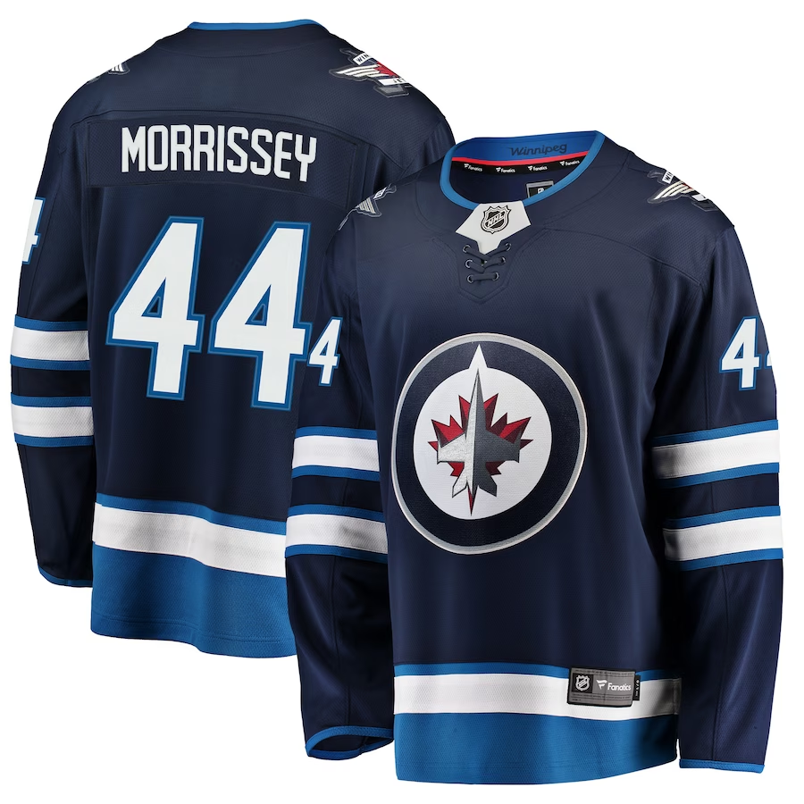 Men's Winnipeg Jets Josh Morrissey Navy Home Breakaway Player Jersey