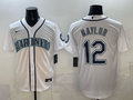 Men's Seattle Mariners Josh Naylor White Home Replica Jersey