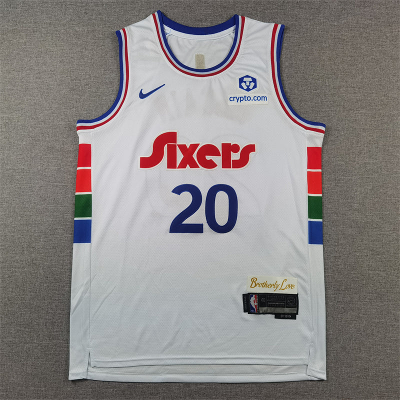 Men's Philadelphia 76ers Jared McCain White 2024/25 Swingman Player Jersey - City Edition