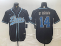 Men's Detroit Lions Amon-Ra St. Brown Black Player Jersey