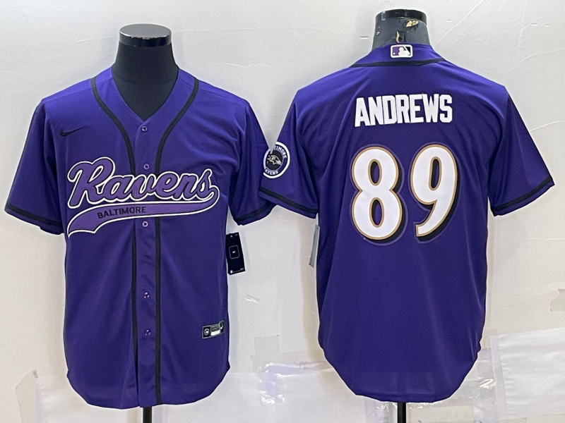 Men's Baltimore Ravens Mark Andrews Purple Game Jersey Joint Edition