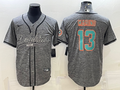 Men's Miami Dolphins Dan Marino Gray Game Jersey Joint Edition