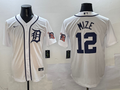 Men's Detroit Tigers Casey Mize White Home Replica Player Jersey