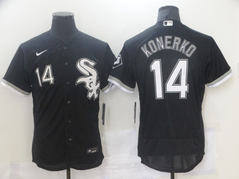 Men's Chicago White Sox Paul Konerko Black Replica Baseball Jersey