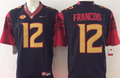 Men's Florida State Seminoles Deondre Francois Black Player Game Jersey