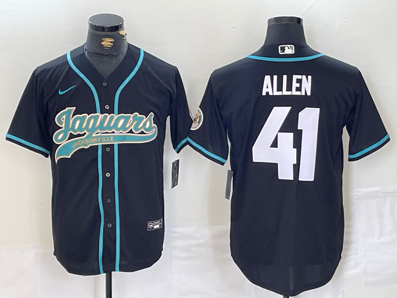 Men's Jacksonville Jaguars Josh Hines-Allen Black Game Jersey