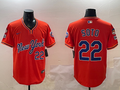 Men's New York Mets Juan Soto Orange Replica Player Jersey