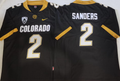 Men's Colorado Buffaloes Shedeur Sanders Black Player Game Jersey
