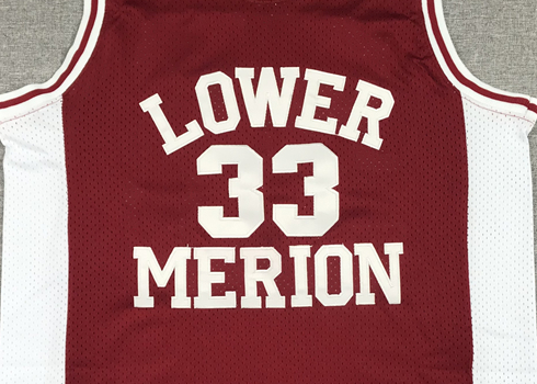 Men's Los Angeles Lakers Kobe Bryant Lower Merion High School Jersey Maroon