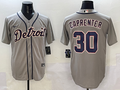 Men's Detroit Tigers Kerry Carpenter Gray Replica Player Jersey