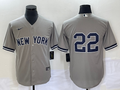Men's New York Yankees Juan Soto Gray Replica Player Name Jersey
