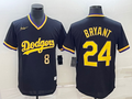Men's Los Angeles Dodgers Kris Bryant /24 Black Alternate Replica Team Jersey