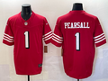 Men's San Francisco 49ers Brock Pearsall Scarlet Alternate Game Player Jersey