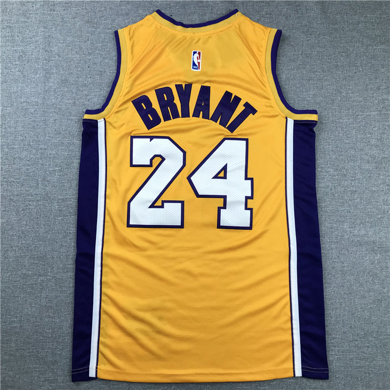 Men's Los Angeles Lakers Kobe Bryant NBA Yellow Jersey - Retired Edition