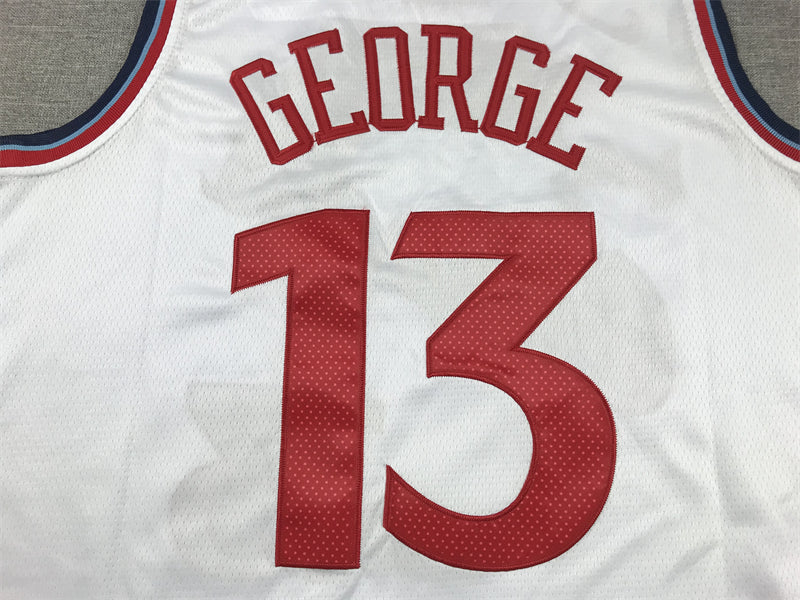 Men's LA Clippers Paul George White Swingman Jersey