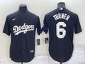 Men's Los Angeles Dodgers Trea Turner Black Replica Baseball Jersey