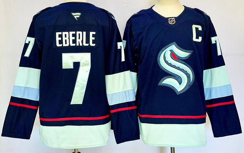 Men's Seattle Kraken Jordan Eberle Fanatics Navy Home Breakaway Player Jersey