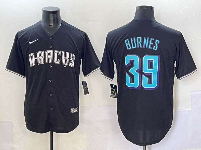 Men's Arizona Diamondbacks Corbin Burnes Black Player Jersey