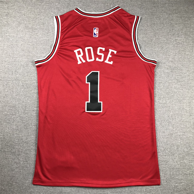 Men's Chicago Bulls Derrick Rose Red Swingman Jersey