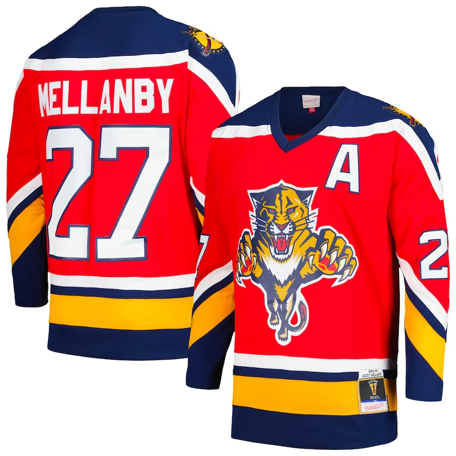 Men's Florida Panthers Scott Mellanby Red Home Breakaway Player Jersey