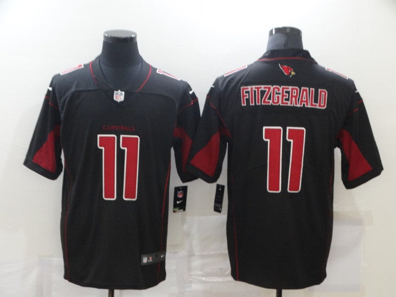 Men's Arizona Cardinals Larry Fitzgerald Black Player Game Jersey