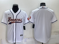 Men's Denver Broncos White Blank Jersey