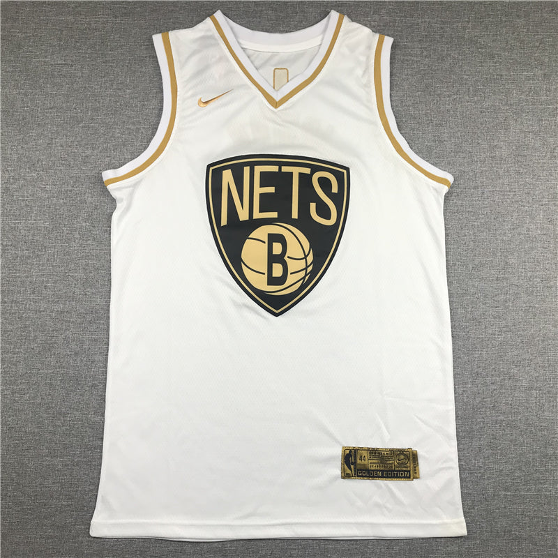 Men's Brooklyn Nets Kyrie Irving White Swingman Player Jersey