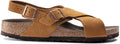 Birkenstock Tulum Suede Leather Ankle Strap 1019621 Brown Narrow Sandals