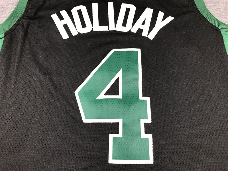 Men's Boston Celtics Jrue Holiday Black Swingman Jersey - Statement Edition