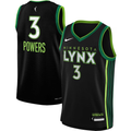 Men's Minnesota Lynx Aerial Powers Black 2023 Rebel Edition Victory Player Jersey