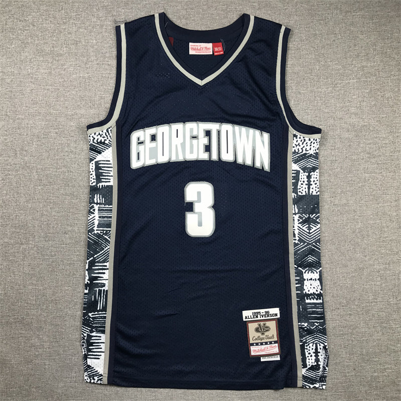 Men's Georgetown Hoyas Allen Iverson NCAA Basketball Jersey
