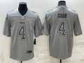 Men's Las Vegas Raiders Derek Carr Gray Atmosphere Fashion Game Jersey