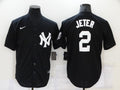 Men's New York Yankees Derek Jeter Black Replica Baseball Jersey