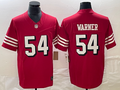 Men's San Francisco 49ers Fred Warner Red Game Player Jersey