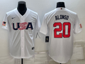 Men's 2023 World Baseball Classic Pete Alonso USA White Jersey