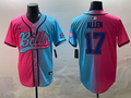 Men's Buffalo Bills Josh Allen Pink/Blue Game Jersey