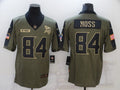 Men's Minnesota Vikings Randy Moss Brown Game Jersey