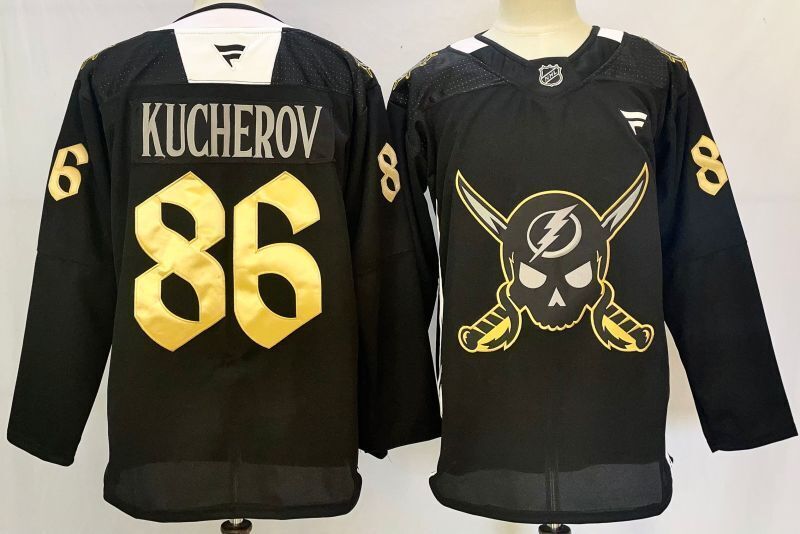 Men's Tampa Bay Lightning Nikita Kucherov Fanatics Black Player Jersey