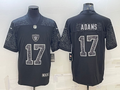 Men's Las Vegas Raiders Davante Adams Black RFLCTV Limited Jersey
