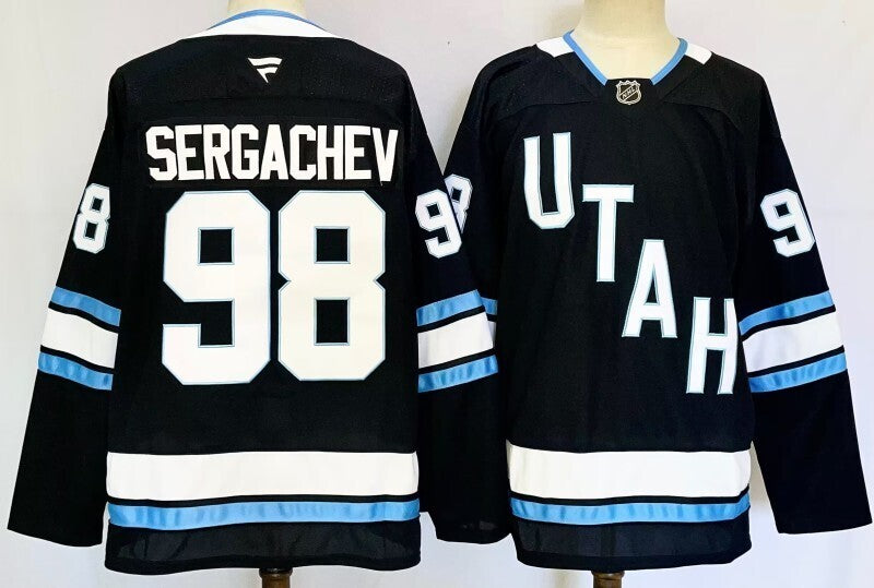 Men's Utah Mammoth Mikhail sergachev Fanatics Black Player Game Jersey