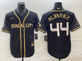 Men's Houston Astros Yordan Alvarez Black City Connect Replica Player Jersey