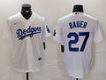 Men's Los Angeles Dodgers Trevor Bauer White Home Replica Player Jersey