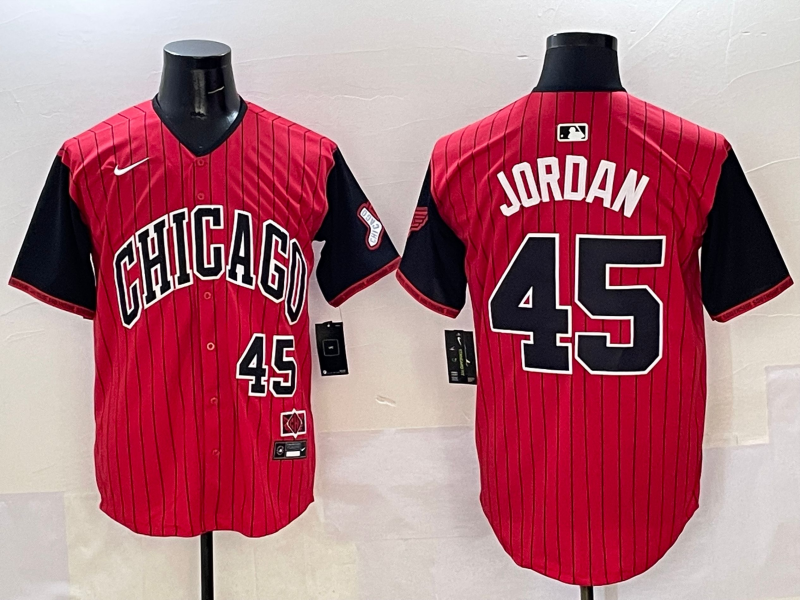 Men's Chicago White Sox Michael Jordan Red/Black 2025 City Connect Limited Player Jersey