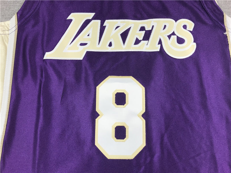 Men's Los Angeles Lakers Kobe Bryant Purple Hall of Fame Hardwood Classics Jersey